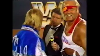 Mr Wonderful Paul Orndorff & World Heavyweight Champion Hulk Hogan 1985 Promo Interview