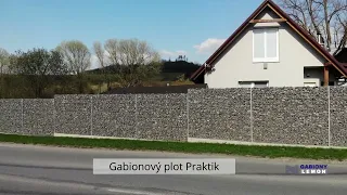 Gabionový plot Praktik | GabionyLemon CZ