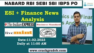 Economics and Finance News Analysis: RBI/SEBI/NABARD/IBPS/PFRDA/SBI