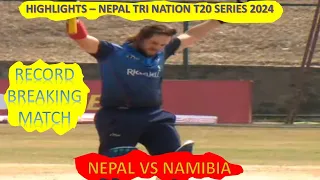 Highlights | Namibia vs Nepal | Nepal Tri-Nation T20I Series [Feb 2024] | 1st Match