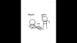 my cousin Miguel  and friend  julian  bully me be like 🤣🤣