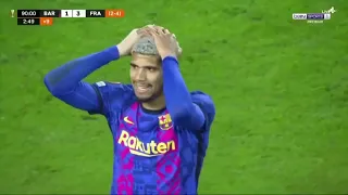 🔥أخر9  دقائق مجنونة في مباراة برشلونة وفرانكفورت في الدوري الأوروبي🔥