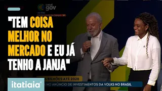 LULA BRINCA COM ESTUDANTE: "SERÁ QUE ELA QUER NAMORAR COMIGO?"