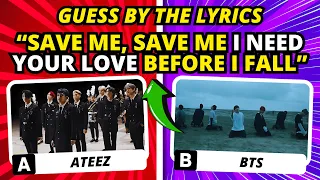 ❓ GUESS THE KPOP GROUP/IDOL BY THE LYRICS 🧑‍🎤🎼 | KPOP QUIZ 2024 🔥