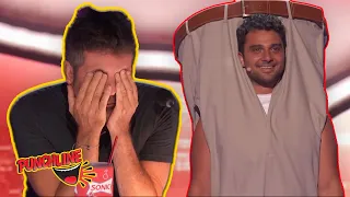 SIMON COWELL Gives Mr Pants The Red Buzzer!