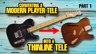 Converting A Fender Telecaster Modern Player into a Tele Thinline