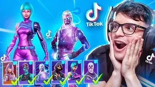 Pruebo LIFE HACKS VIRALES de TIK TOK en Fortnite para conseguir SKINS EXCLUSIVAS...