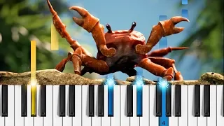 CRAB RAVE - Easy Piano Tutorial