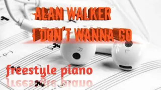 Alan walker"I don't wanna go" on mobile piano