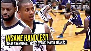 KINGS of Crossover!! Jamal Crawford vs Tyreke Evans & Isaiah Thomas Show Off INSANE HANDLES!