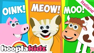 Sounds Of Animals - Suoni di animali | Canzoni per Bambini | cartoni animati | HooplaKidz Italiano