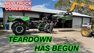 Tearing Down The JH Diesel 5 TON Mud Truck!!!!  It Has BEGUN!!!!