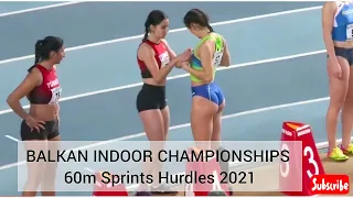 BALKAN INDOOR CHAMPIONSHIPS 60m Sprints Hurdles 2021 #entertainment #sports #athlete