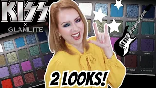 NEW GLAMLITE x KISS ROCK N ROLL ALL NIGHT AND PARTY EVERYDAY PALETTE REVIEW + 2 LOOKS