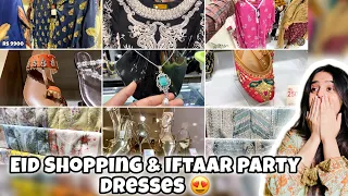 Eid Shopping Vlog 💕 Sana Safinaz Mahay Lawn & Luxury Dresses ✨ Stylo Shoes ! Iftaar Outfits 😍