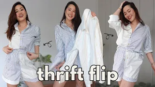 THRIFT FLIP | MATCHING COLOR BLOCK SET ☀️ The PERFECT Summer Outfit | DIY Easy Sewing Tutorial