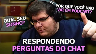 POR QUE CASIMIRO NÃO VAI EM PODCAST? CAZÉ RESPONDE PERGUNTAS DO CHAT | Cortes do Cazéverso