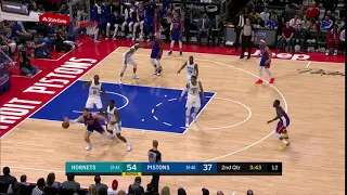 Reggie Jackson Blake Griffin Side PNR: Switch: Post up (foul)