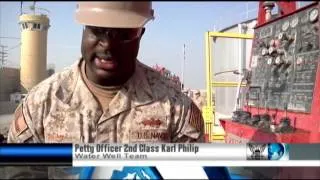 Seabees repair water well at Bagram Air Field, Afghanistan