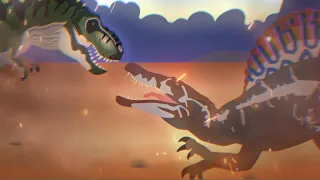 Buck Rex vs Spinosaurus Animation made by GojiKing Epic Battle