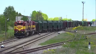 Тепловозы Ц36-7и-1516+1546 на ст. Тапа / GE C36-7i-1516+1546 at Tapa station