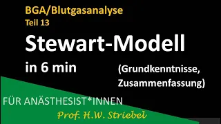 BGA/Blutgasanalyse. Teil 13. Stewart-Modell – in 6 min (Grundkenntnisse, Zusammenfassung)