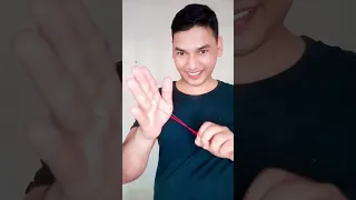 Magic Trick with Rubber Band 😱👍#shorts #ytshorts #rubberband