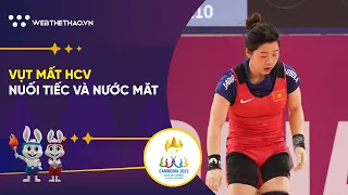 Hoàng Thị Duyên vừa khóc vừa trả lời sau khi không thể bảo vệ tấm HCV SEA Games