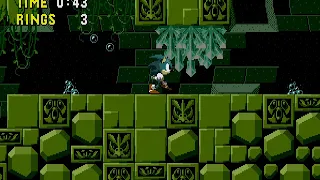 Sonic the Hedgehog - Labyrinth Zone Act 3 speedrun in 1:23