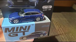 MINI GT AUDI RS 6 AVANT NAVARRA BLUE METALLIC