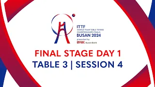 LIVE! | T3 | Day 6 | ITTF World Team Table Tennis Championships Finals Busan 2024 | SLO vs DEN (M)