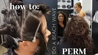 how to do a BEACH WAVE PERM