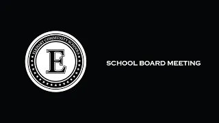 ECS Board of School Trustees’ Meeting 9/27/22