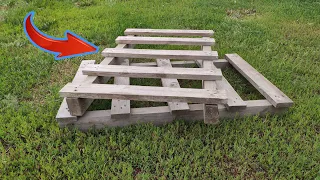 I didn't believe it myself! Genius idea from wooden pallets!