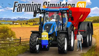 Fertilizer Spreading With New Holland In Fs20 | Fs20 Gameplay | Timelapse |