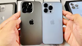 iPhone 13 Pro Sierra Blue Vs Graphite Color Comparison