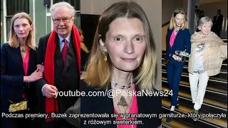 Agata Buzek wspiera Krzysztofa Zanussiego na premierze jego filmu