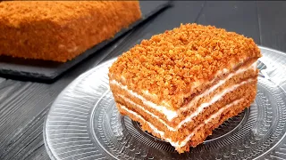 30 dəqiqədə PAMBIQ KİMİ yup-yumşaq BALLI TORT RESEPTİ. TORT MEDOVİK |MYFOODCHANNEL