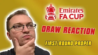 FA CUP Draw LIVE Reaction (ROUND ONE)