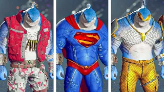 Suicide Squad: Kill the Justice League - ALL King Shark Outfits