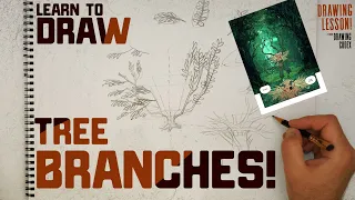 How to Draw Tree Branches and Foliage  |  Level up your Fundamentals - Comics & Illustration