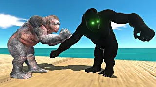 Mutant Primates vs Shadow Itself on Wooden Island - Animal Revotl Battle Simualtor