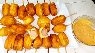 This is the Best Snack I Have Ever Eaten ! Must Try Corn Dogs// Sausage Rolls