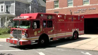 Hartford CT Fire Department Tactical 1 (TAC 1) Responding out of the Northeast Station 181 Clark St