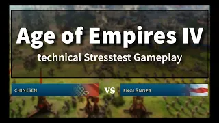 Age of Empires 4 | Chinesen vs Engländer | Technical Stress Test Gameplay