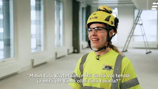 Töissä rakennusalalla: maalari Sannamari