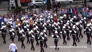 Band of HM Royal Marines School of Music Beat Retreat Guildhall Square Portsmouth 12th August 2017