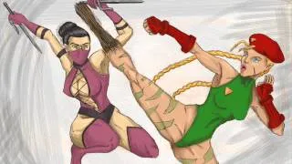 Mortal kombat vs Street Fighter Fan Art