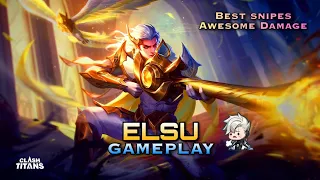 Elsu Gameplay | 100 % Armour penetration Build | Clash of Titans | Moba