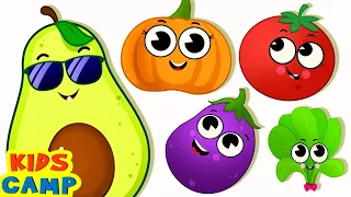 Learn Vegetables + More Nursery Rhymes and Kids Songs | KidsCamp